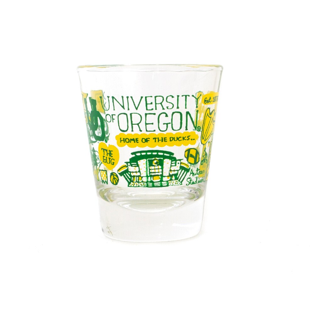 Ducks Spirit, Neil, Yellow, Shots & Pints, Glass, Home & Auto, Julia Gash design, 506612